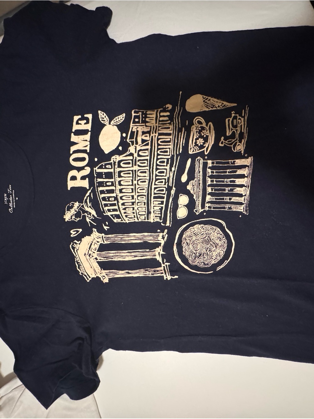 J. Crew White & Black Graphic Short Sleeve Tee Bundle Look - Picture 2 of 11
